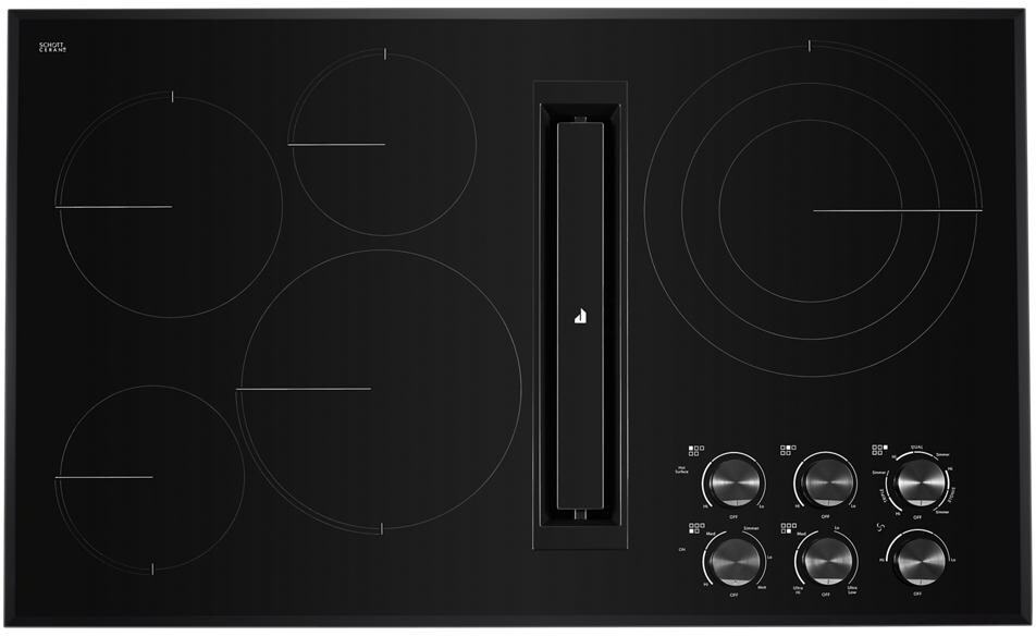 JennAir Black Floating Glass 36 Electric Drop-In Cooktop JED3536GB