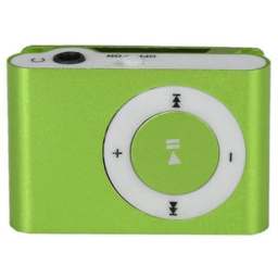 Mini Shuffling MP3 Player with USB Cable and Headphones / Green