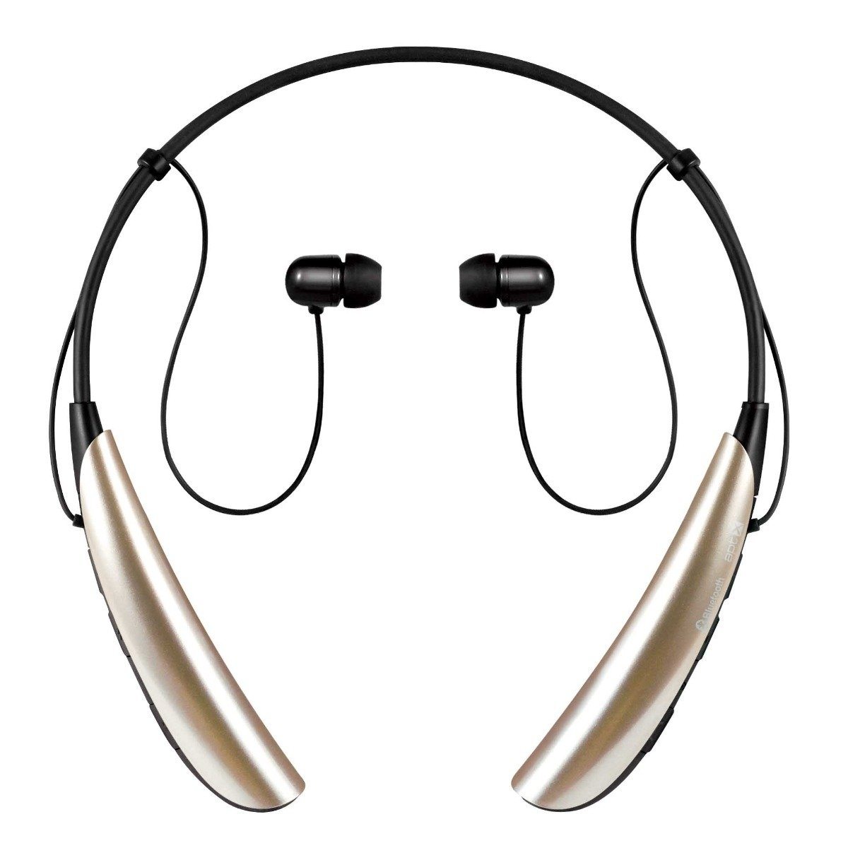 Water-Resistant Behind-the-Neck Bluetooth Stereo Headset / Gold