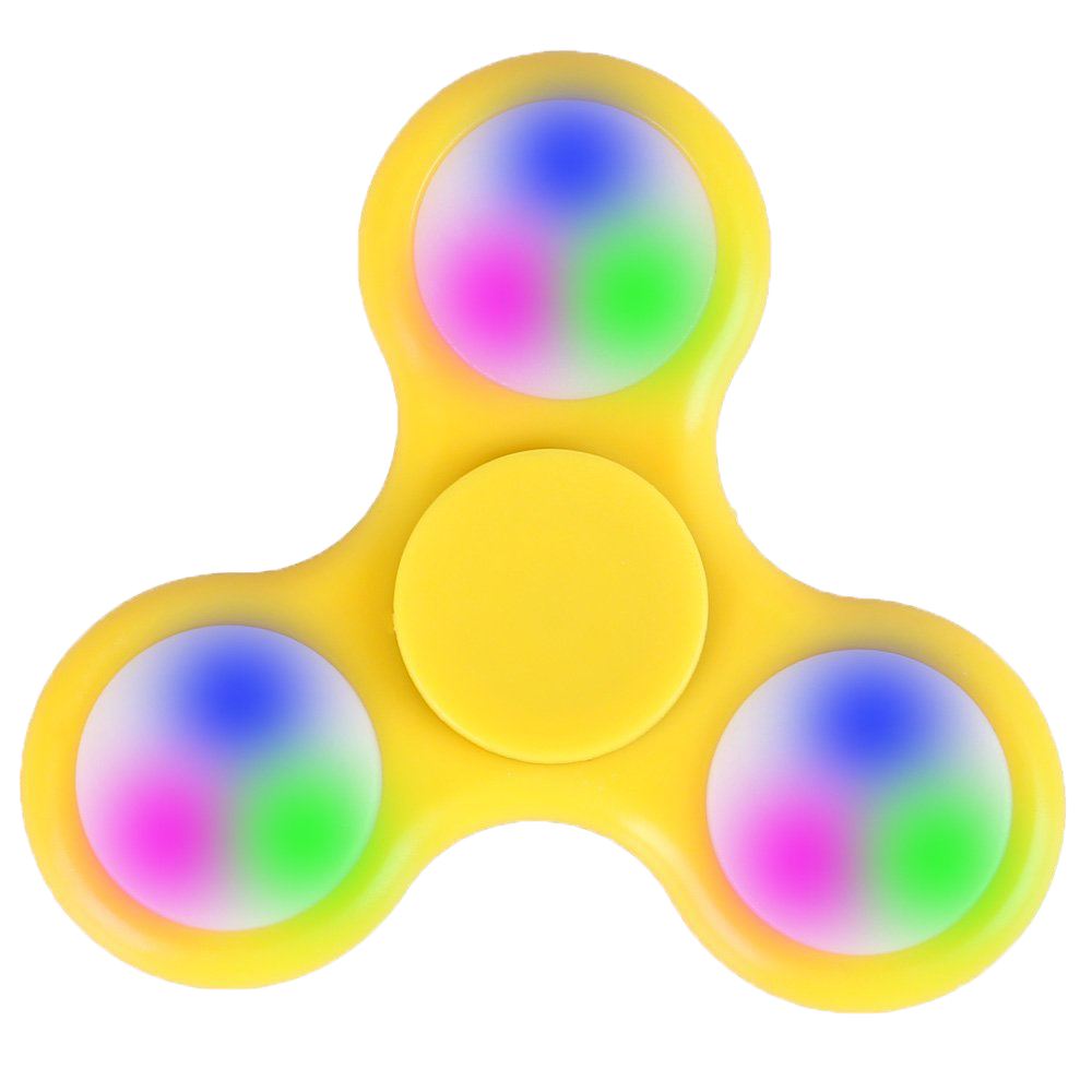 Fidget Spinner Stress and Anxiety Reliever Toy / Yellow