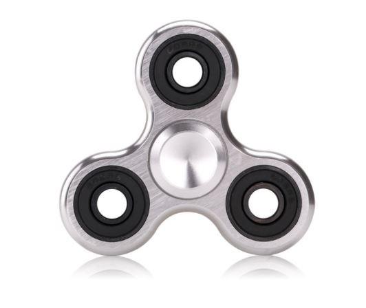 Fidget Spinner Stress and Anxiety Reliever Toy - Assorted Styles / Silver