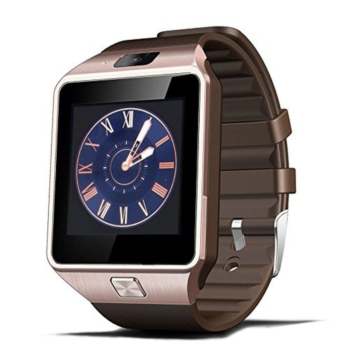 Bluetooth Smart Watch with Camera, Pedometer, Activity Monitor and iPhone/Android Phone Sync / Gold