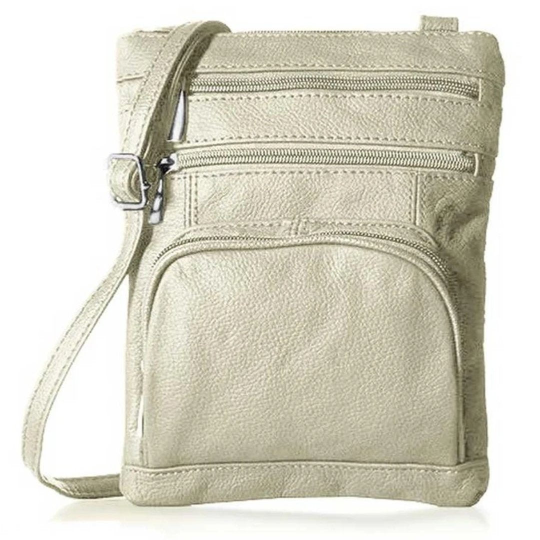 Super Soft Leather-Crossbody Bag / Ivory