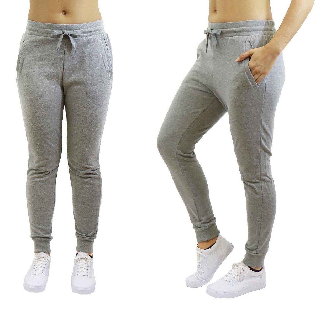 Women&#39;s Jogger Sweatpants French Terry Skinny-Fit - Assorted Pack Sizes / Black / Medium