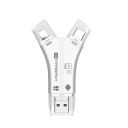 4-in-1 SD Memory Card Reader and Adapter / White / 32GB