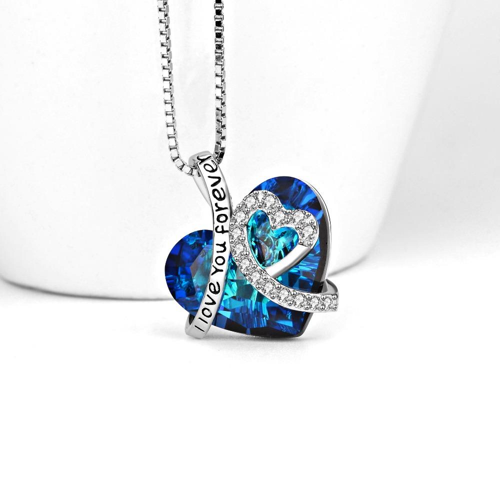 Titanic Heart Of The Ocean Sapphire Blue Swarovski Crystal Necklace
