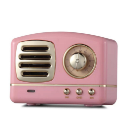 60's Retro Wireless Bluetooth Speaker / Pink