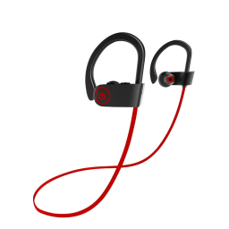 Bluetooth Wireless Sport Headphones / Red