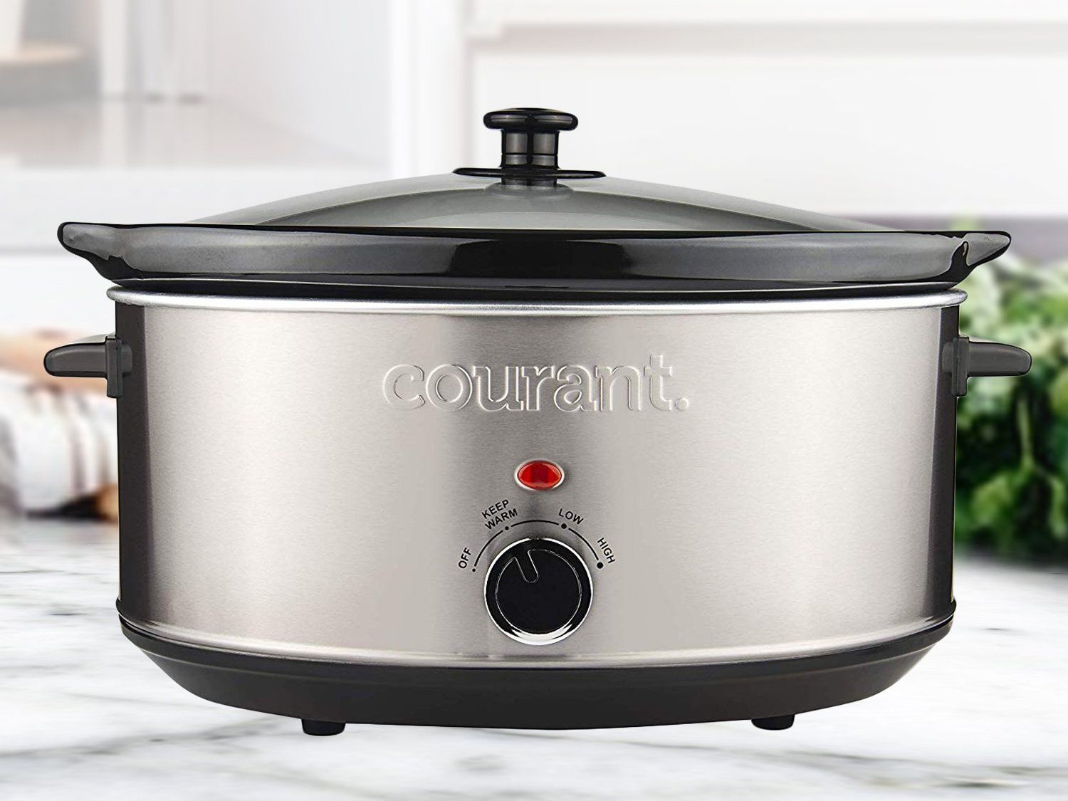 Courant 7.0 Quart Stainless Steel Oval Slow Cooker