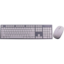 Impecca Wireless Keyboard and Mouse Combo / White/Gray