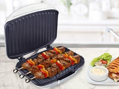 Courant CCG-5681 Grill Champ Contact Grill 4 Servings (White)