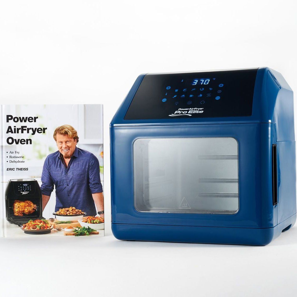 Power Air Fryer 10-in-1 Pro Oven 6-qt with Cookbook / Blue