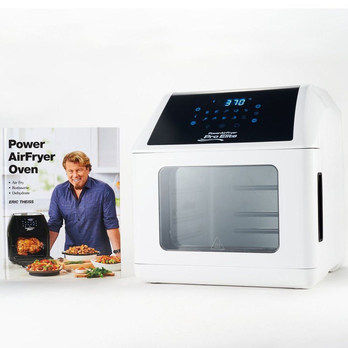 Power Air Fryer 10-in-1 Pro Oven 6-qt with Cookbook / White