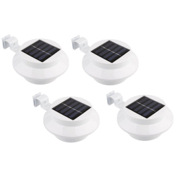 4-Pack: Solar-powered LED Outdoor Lights / White