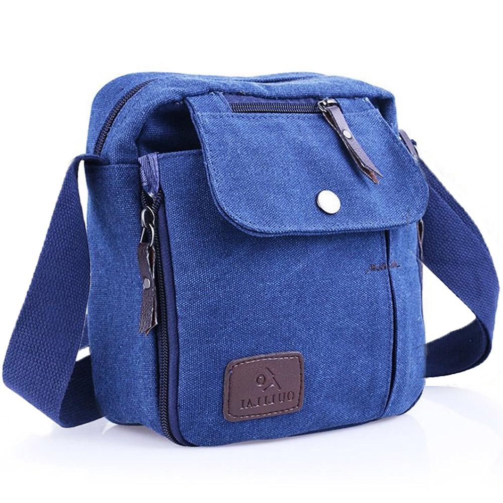 Multifunctional Canvas Traveling Bag - Assorted Colors / Blue