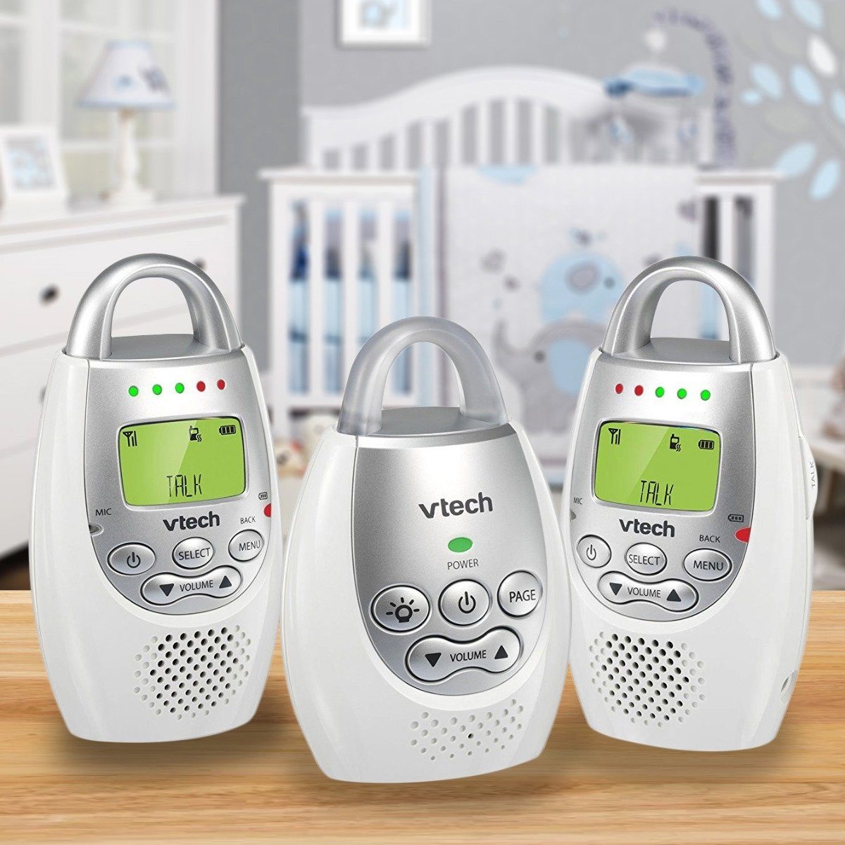 VTech BA72212GY Audio Baby Monitor with 2 Parent Units