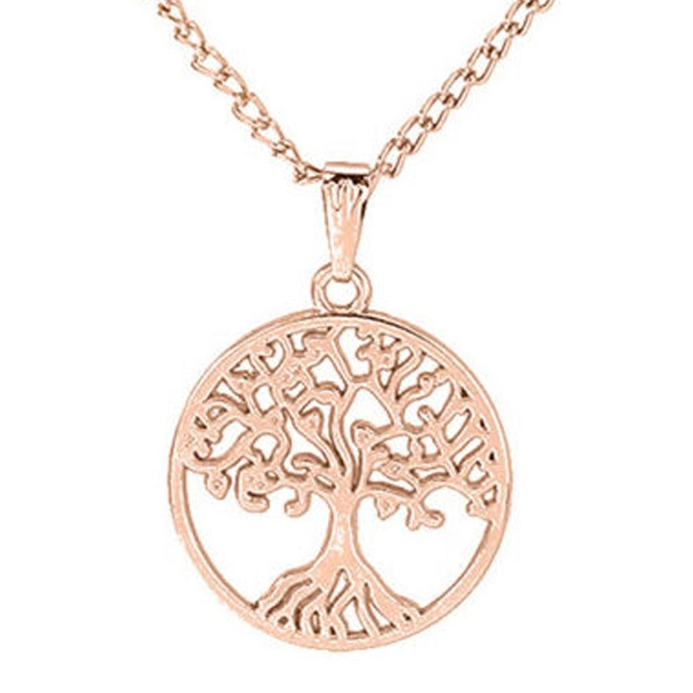 Classic Mother of Tree of Life Necklace / Rose Gold