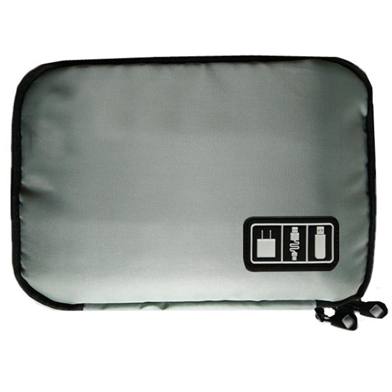 Portable Tech Travel Bag - Assorted Colors / Gray