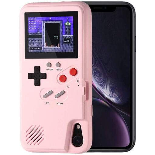 Retro Gaming Phone Case with 36 Games Built-In / Pink