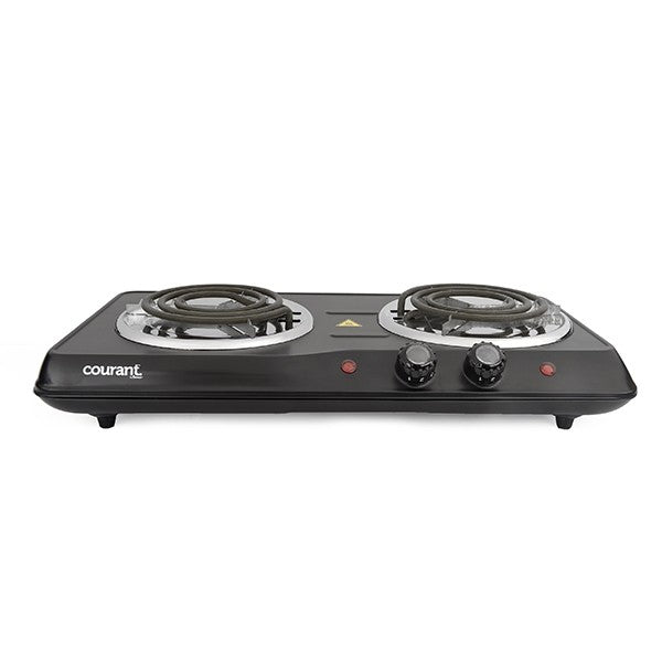 Courant 1700 Watts Electric Double Burner / Black