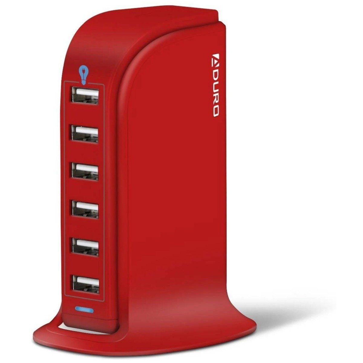 Aduro Powerup 6 Port USB Home Charging Station / Red