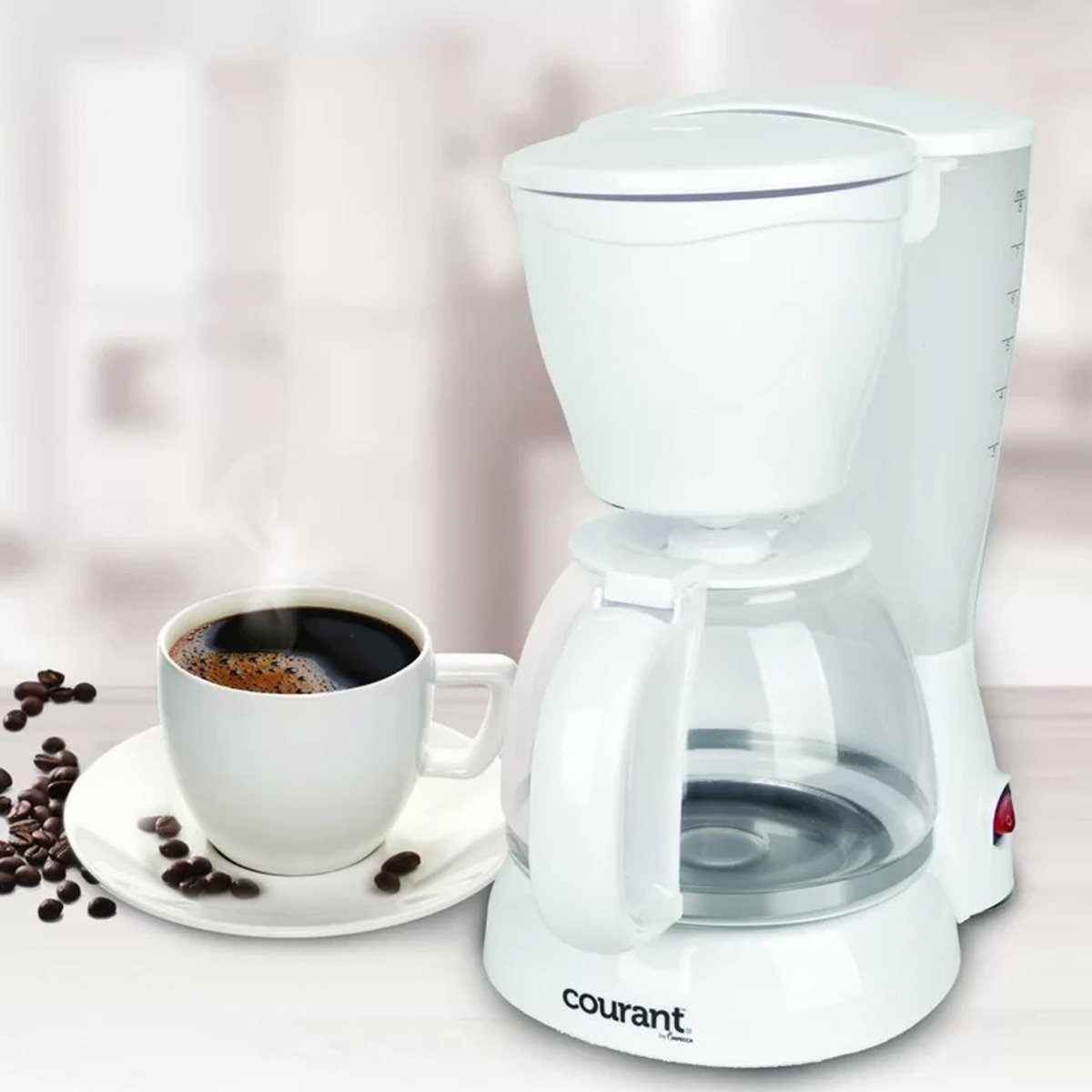 Courant 8 Cup Coffee Maker with Permanent Filter &amp; Spoon