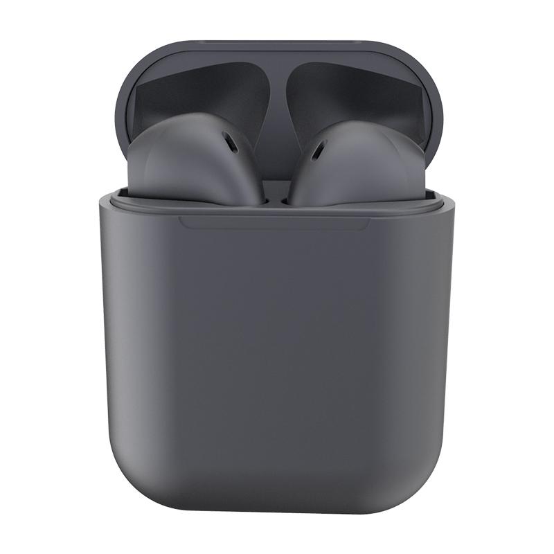 Metal Inpods TWS Mini Wireless Bluetooth Earphones / Dark Gray