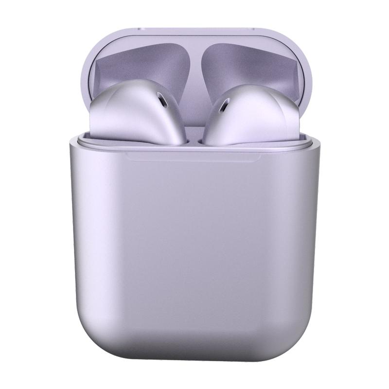 Metal Inpods TWS Mini Wireless Bluetooth Earphones / Purple