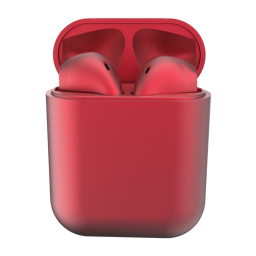 Metal Inpods TWS Mini Wireless Bluetooth Earphones / Red