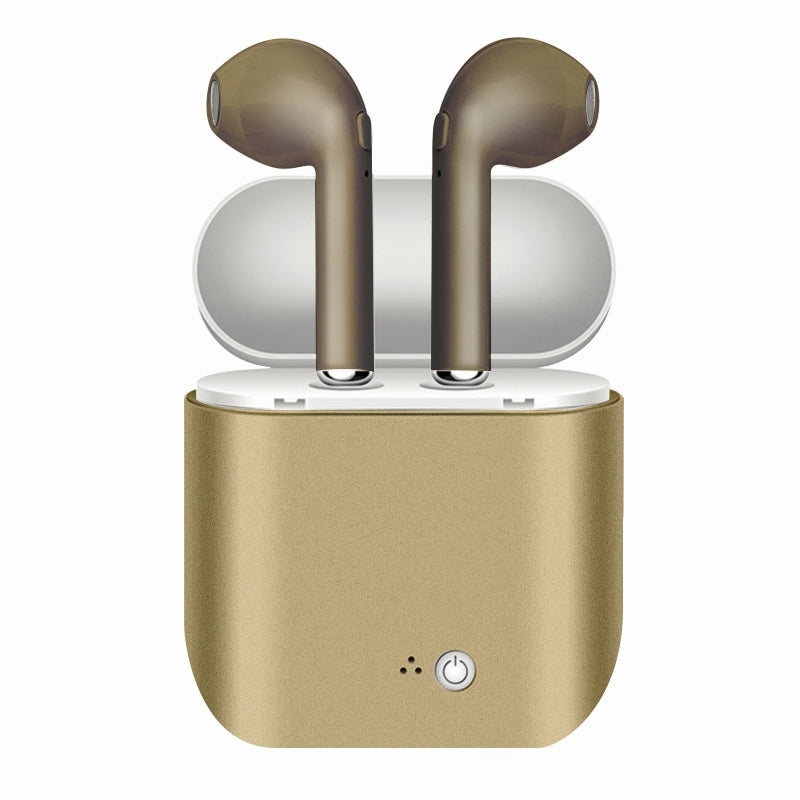Metallic Wireless Earbuds &amp; Charging Case Set / Gold