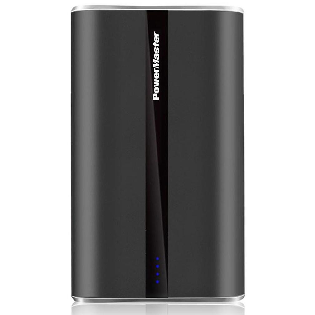 Power Master Portable Charger with USB Ports / Black / 12000mAh