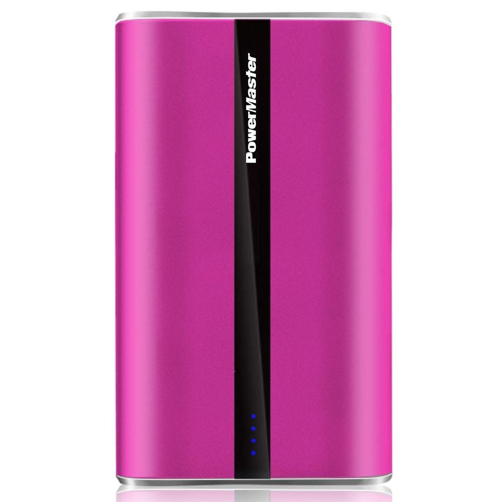 Power Master Portable Charger with USB Ports / Pink / 20000mAh