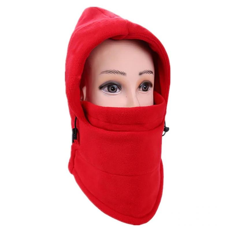 Full Cover Fleece Winter Mask - Assorted Colors / Red