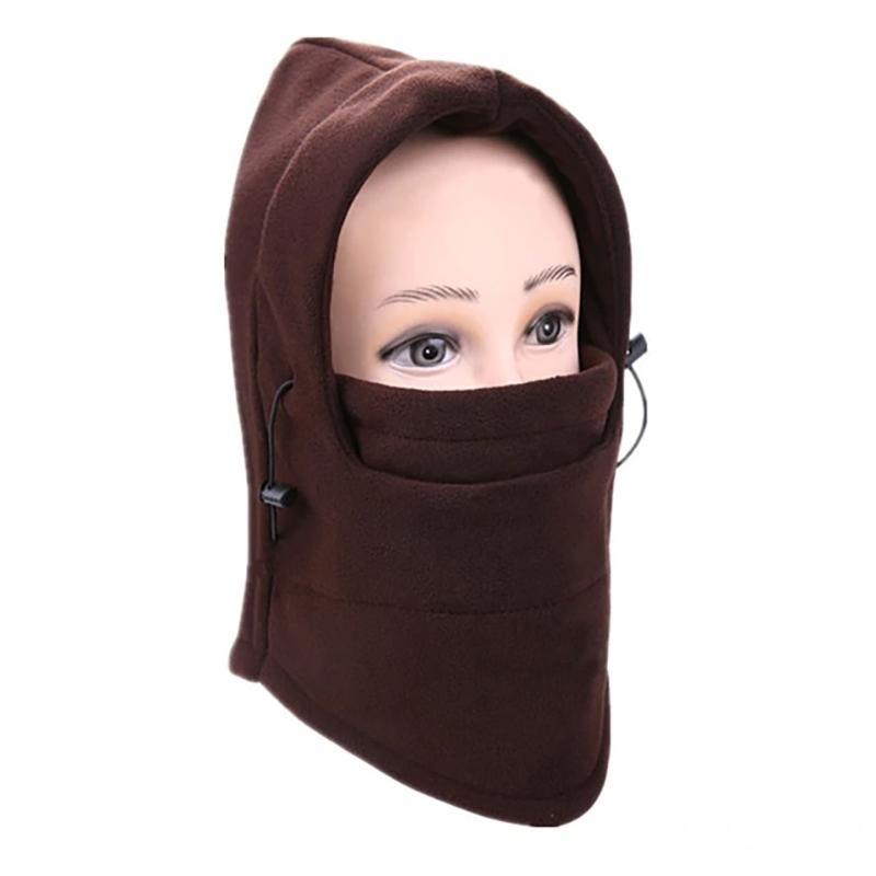 Full Cover Fleece Winter Mask - Assorted Colors / Coffee