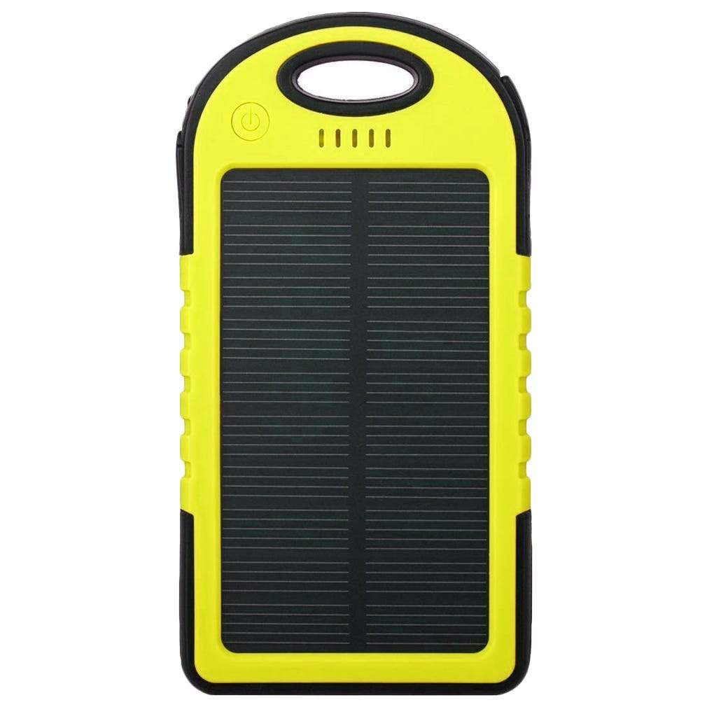 Universal Waterproof Solar Charger / Yellow