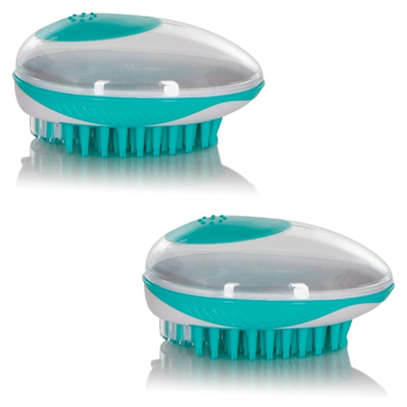 Pet Shampoo Dispensing Grooming Massage Brush