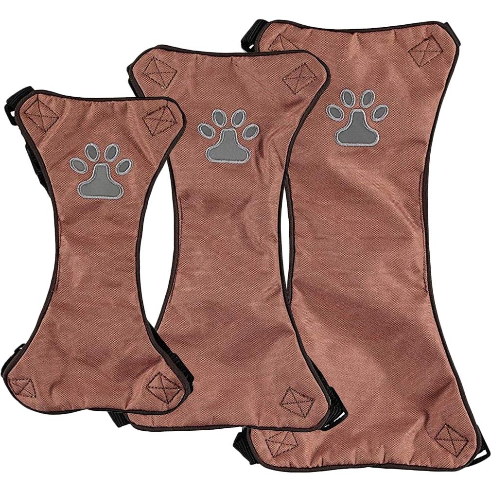 Comfort Soft Adjustable Harness Outer Vest with Soft Handle / Brown / Medium