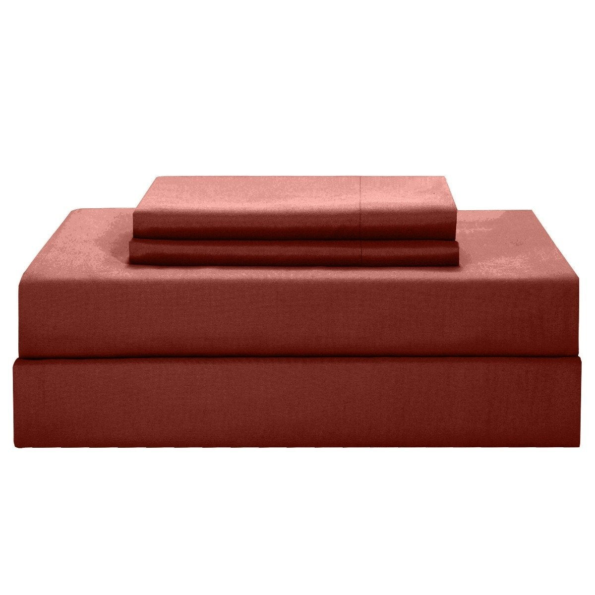 Chic Home Jordyn Minimalist Comforter Set / Brick / King
