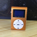 Clip-On Mini MP3 & FM Music Player / Orange