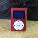Clip-On Mini MP3 & FM Music Player / Red