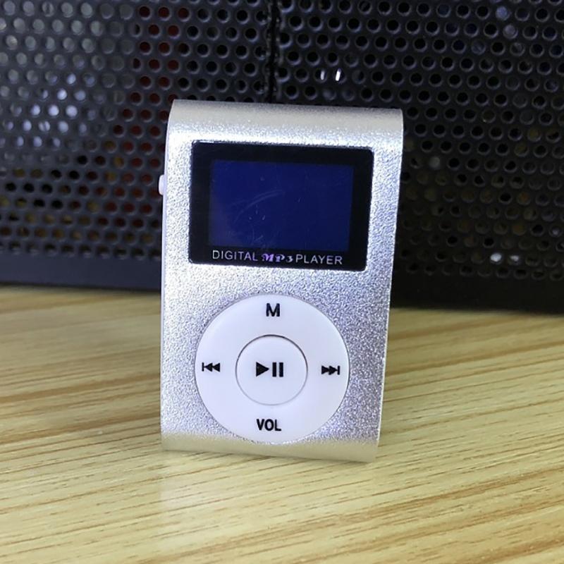 Clip-On Mini MP3 &amp; FM Music Player / Silver