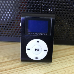Clip-On Mini MP3 & FM Music Player / Black