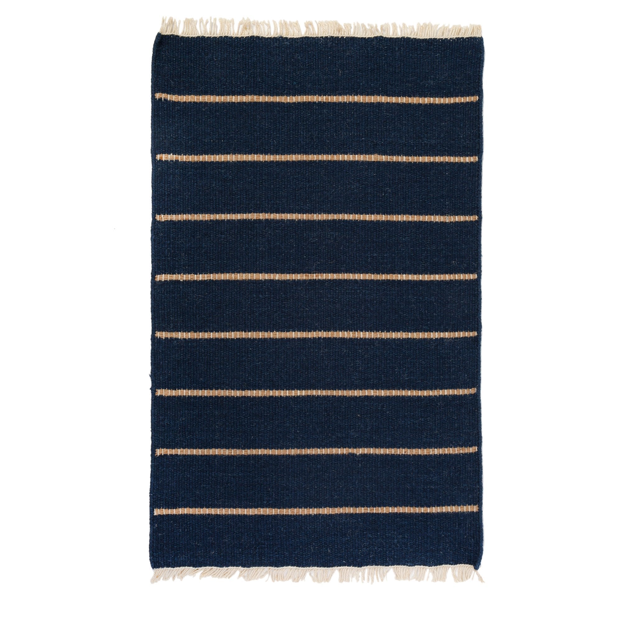 Warby Navy Wool Rugs