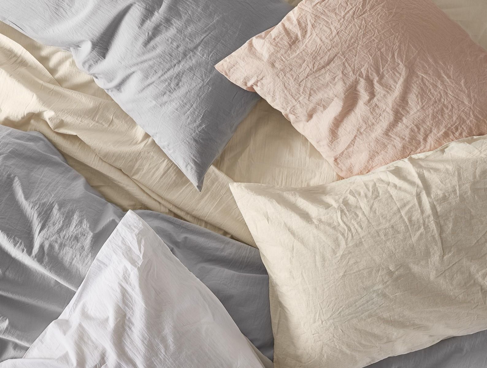 Organic Crinkled Percale Sheet Sets by Coyuchi
