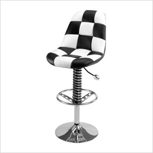 Pit Crew Bar Chair (Checkered)