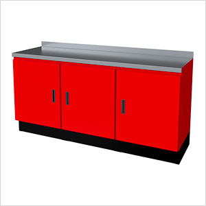 Select Series 4-Piece Aluminum Garage Cabinet Set (Red)
