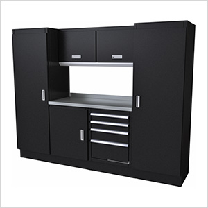 Select Series 7-Piece Aluminum Garage Cabinet Set (Black)