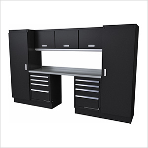 Select Series 9-Piece Aluminum Garage Cabinet Set (Black)