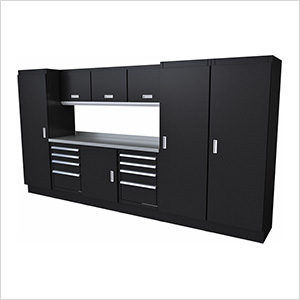 Select Series 10-Piece Aluminum Garage Cabinet Set (Black)