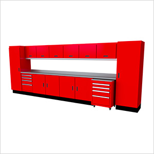 Select Series 15-Piece Aluminum Garage Cabinet Set (Red)